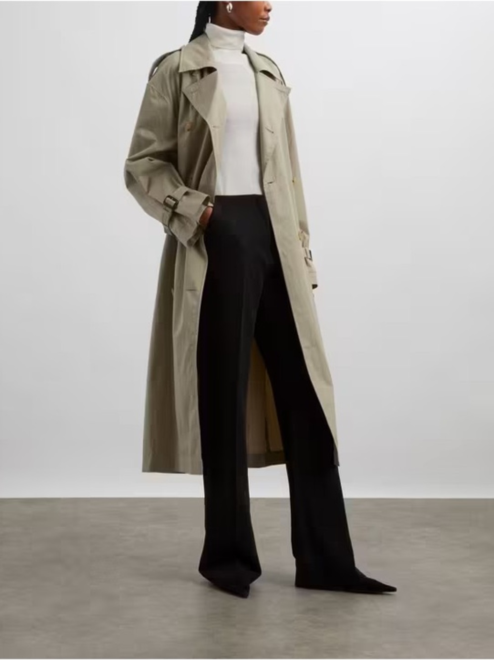Toteme Crisp Summer Clay Trench - size 38 (US6)